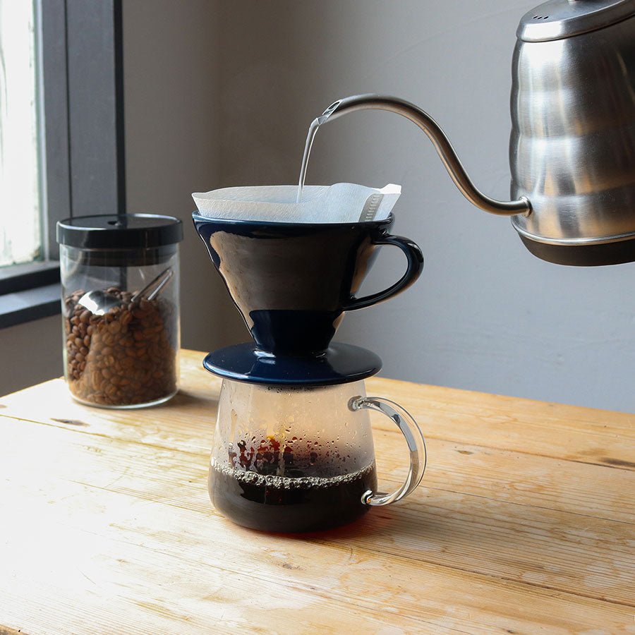 Hario Colour Edition V60 - 02 Ceramic Dripper (with 40 Filters) - Barista Delight