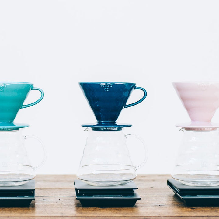 Hario Colour Edition V60 - 02 Ceramic Dripper (with 40 Filters) - Barista Delight