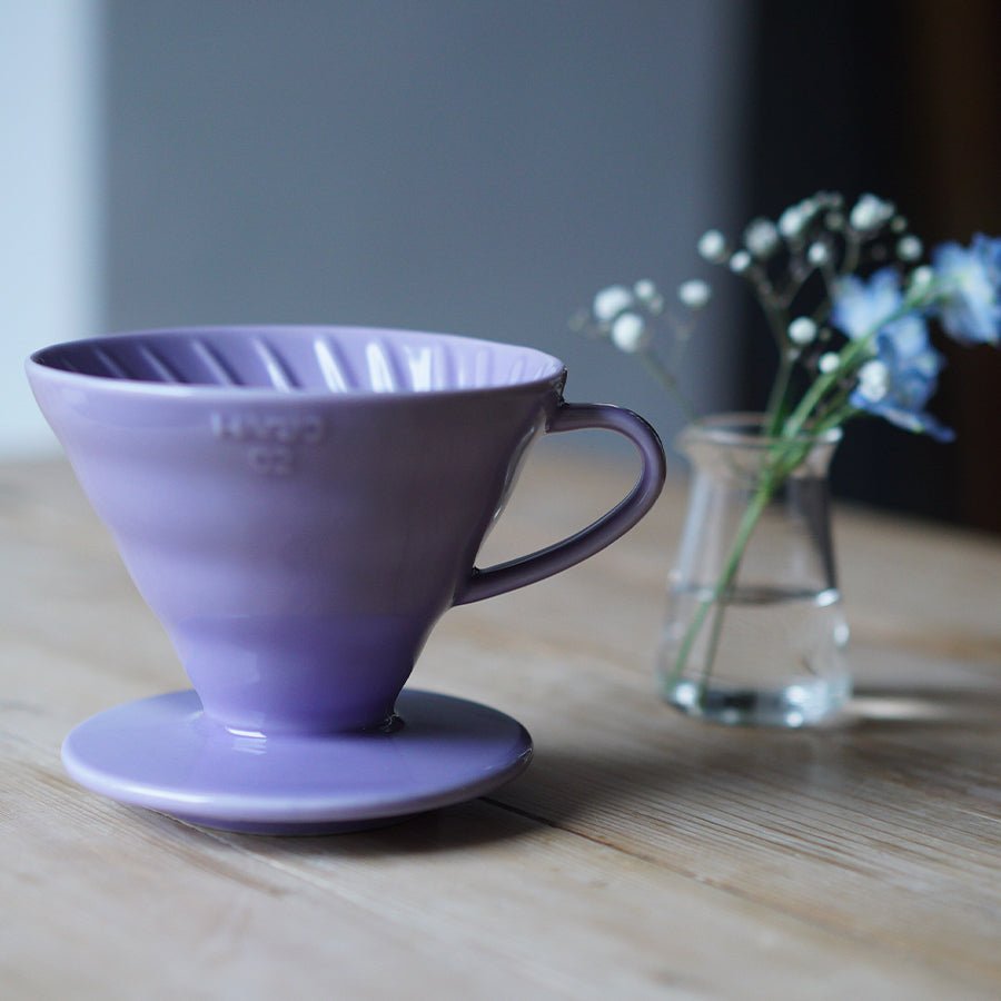 Hario Colour Edition V60 - 02 Ceramic Dripper (with 40 Filters) - Barista Delight