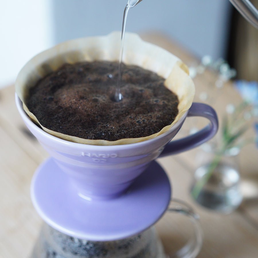 Hario Colour Edition V60 - 02 Ceramic Dripper (with 40 Filters) - Barista Delight