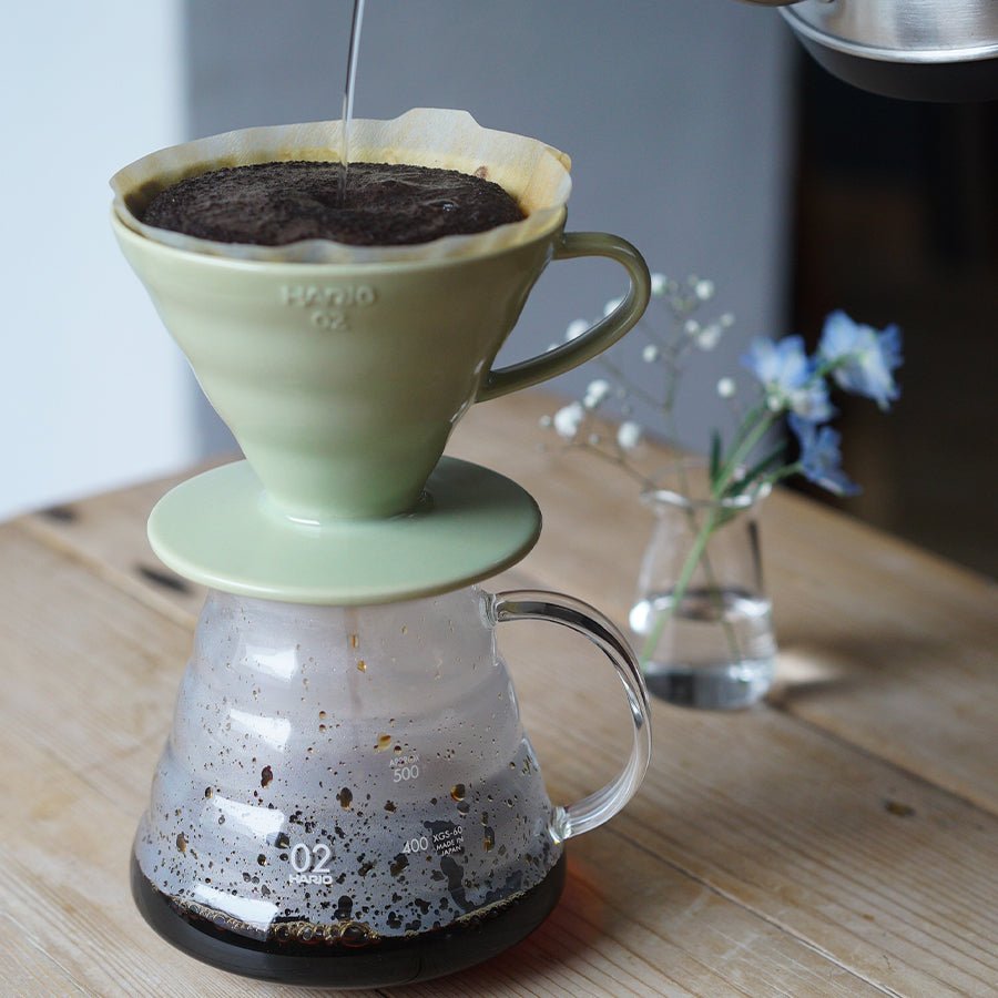 Hario Colour Edition V60 - 02 Ceramic Dripper (with 40 Filters) - Barista Delight