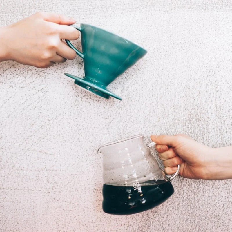 Hario Colour Edition V60 - 02 Ceramic Dripper (with 40 Filters) - Barista Delight
