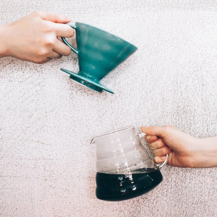 Hario Colour Edition V60 - 02 Ceramic Dripper (with 40 Filters) - Barista Delight