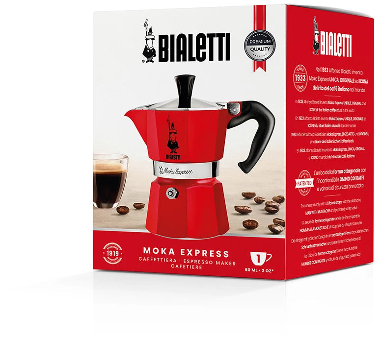 Bialetti Moka Express – Red Edition - Barista Delight