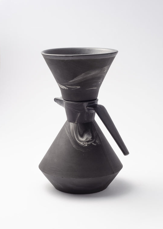 Fóbe Cano Ceramic Coffee Dripper – Black Stone Edition