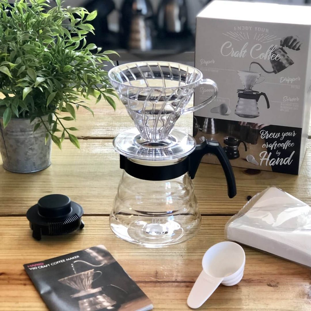 Hario V60-02 Pour Over Kit – Complete Brewing Set for Specialty Coffee