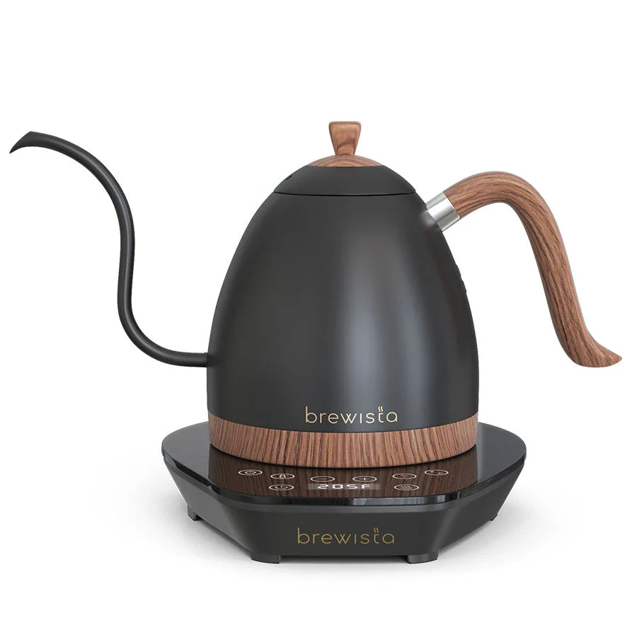Brewista Artisan Gooseneck Variable Kettle – 0,6 L mit Holz-Akzenten