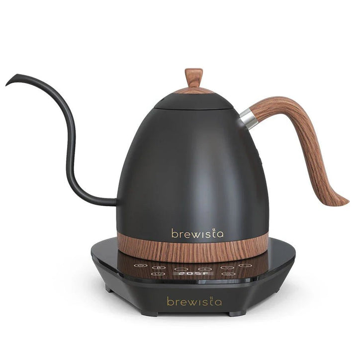 Brewista Artisan Gooseneck Variable Kettle – 0,6 L mit Holz-Akzenten