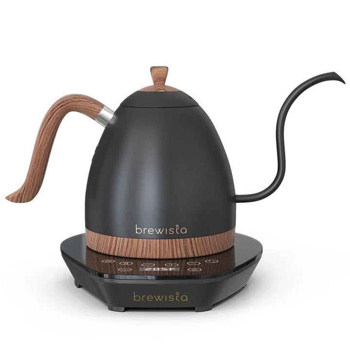 Brewista Artisan Gooseneck Variable Kettle – 0,6 L mit Holz-Akzenten
