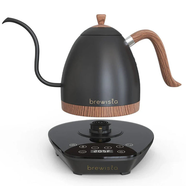 Brewista Artisan Gooseneck Variable Kettle – 0,6 L mit Holz-Akzenten