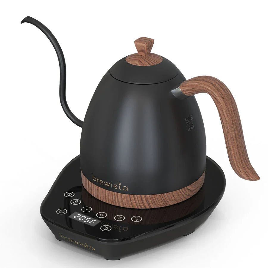 Brewista Artisan Gooseneck Variable Kettle – 0,6 L mit Holz-Akzenten