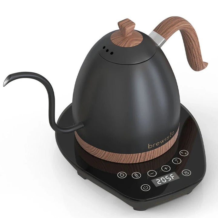 Brewista Artisan Gooseneck Variable Kettle – 0,6 L mit Holz-Akzenten