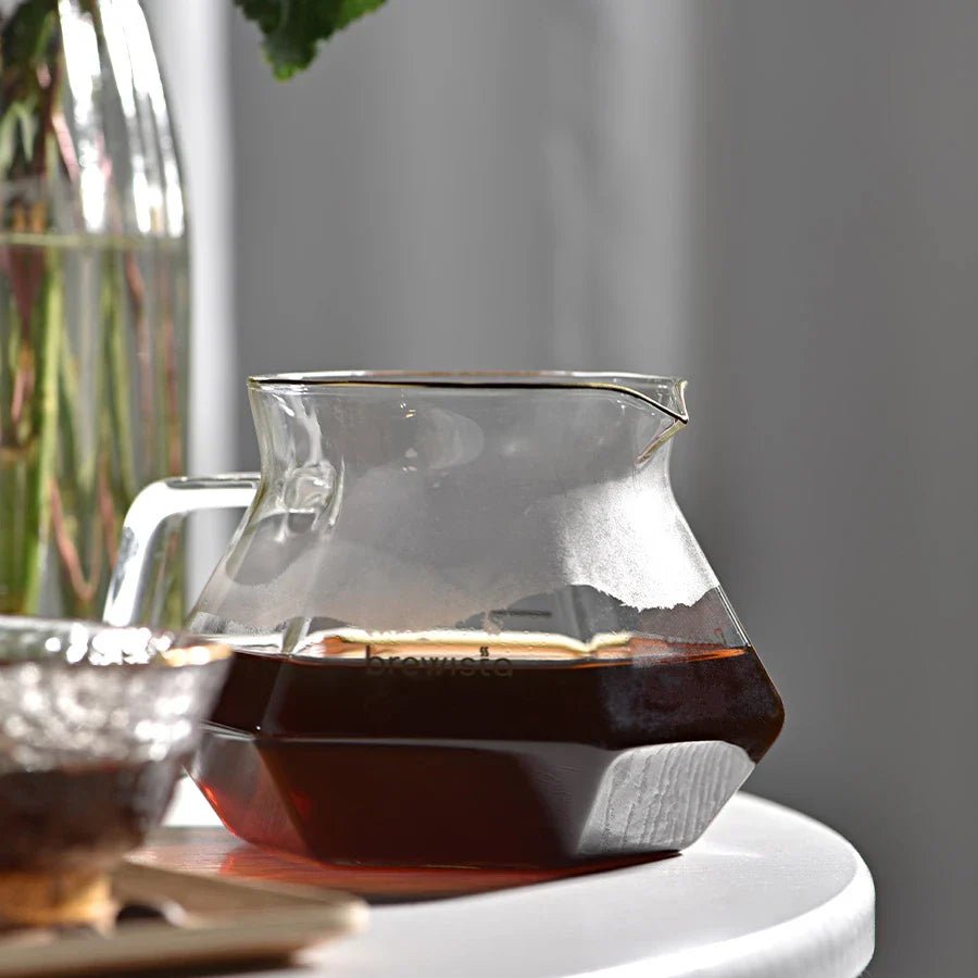 Brewista X-Series Glass Server – Pour-Over-Karaffe mit Polygonal-Basis (400 / 700 ml)