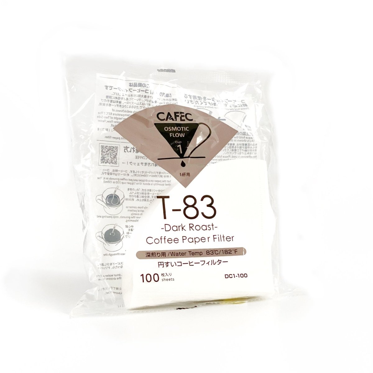 CAFEC Dark Roast Paper Filter (TH - 2/T - 83) - Barista Delight