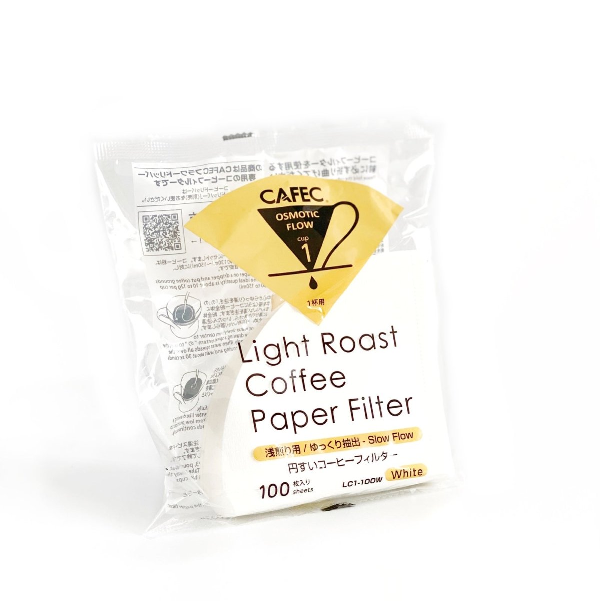 CAFEC Light Roast Paper Filter (TH - 1/T - 92) - Barista Delight