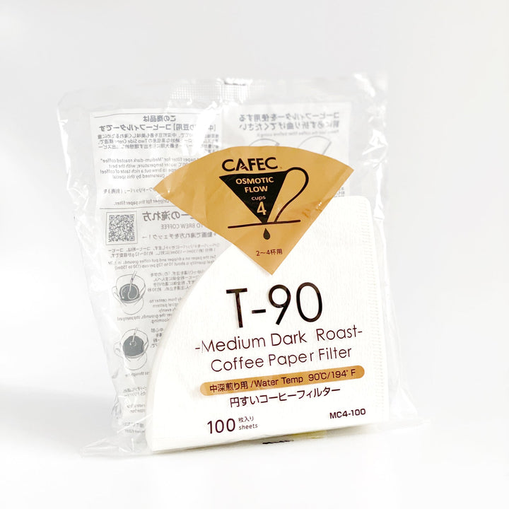 CAFEC Medium-Dark Roast Paper Filter (TH-3/T-90)