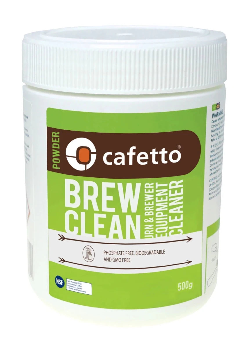 Cafetto Brew Clean Powder – Reinigungs - Pulver für Filter - Brüher & Carafes (500 g) - Barista Delight