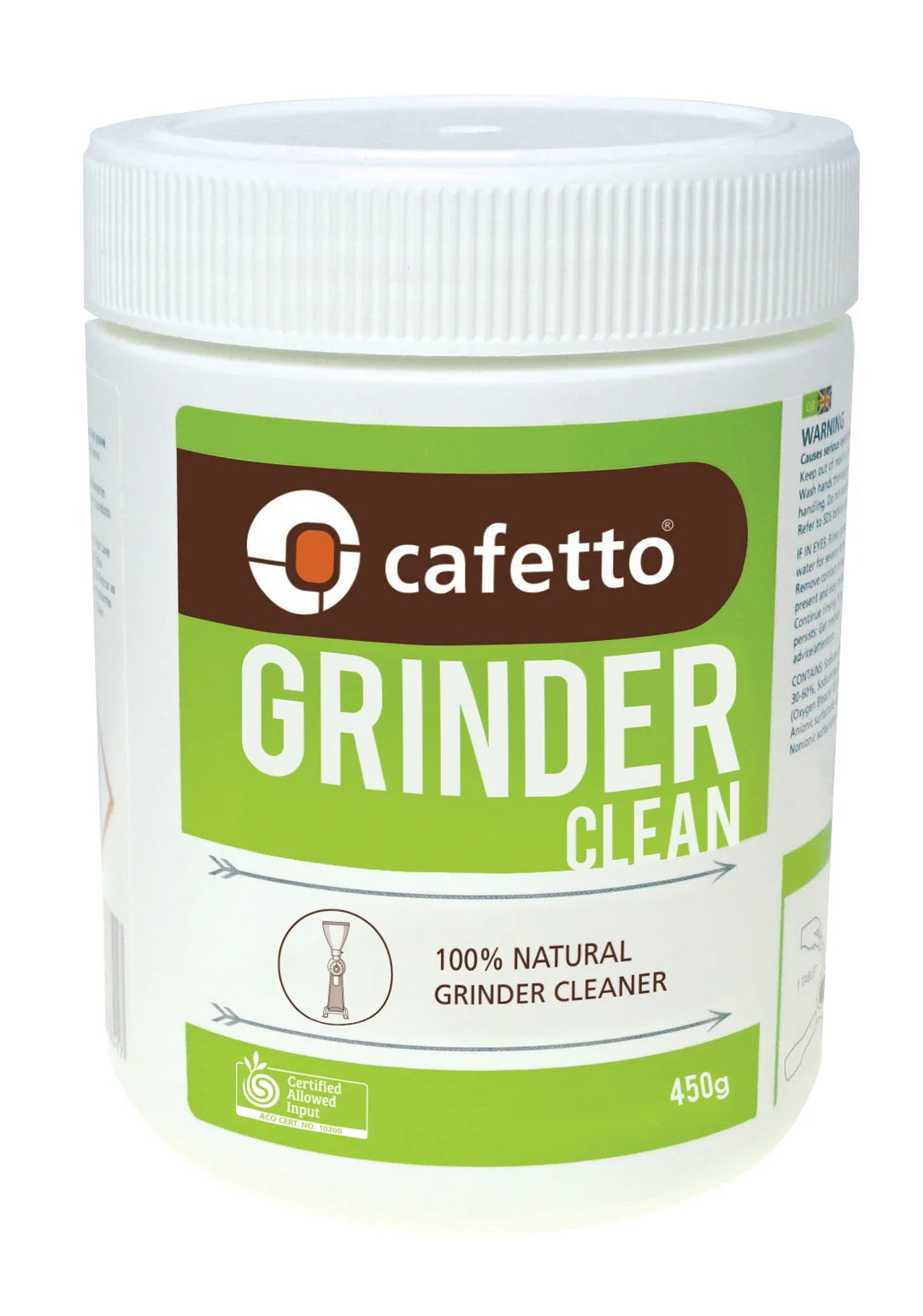 Cafetto Grinder Clean – 100 % natürlicher Mühlen-Reiniger (450 g)