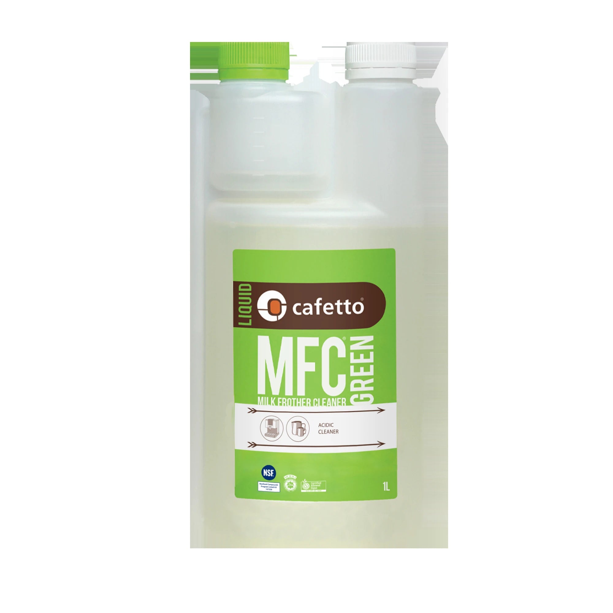 Cafetto MFC Green – 1L Bottle Vorderansicht (web)
