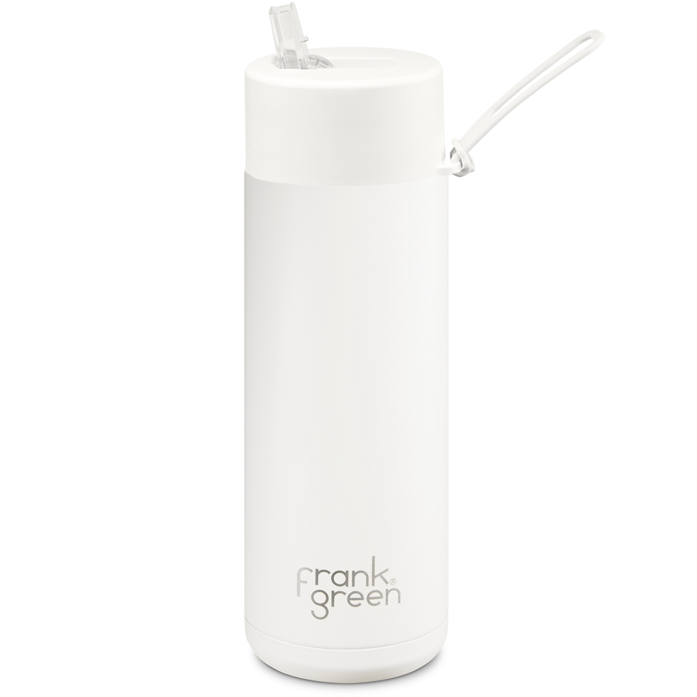 Frank Green Ceramic Reusable Bottle 595ml with Straw Lid