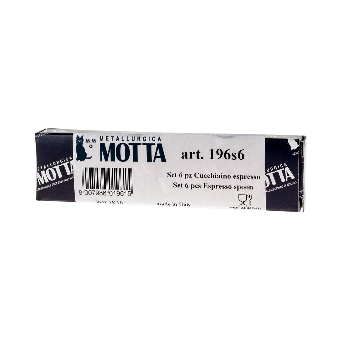 Motta Stainless Steel Coffee Spoons – Espresso, Cappuccino & Latte Macchiato