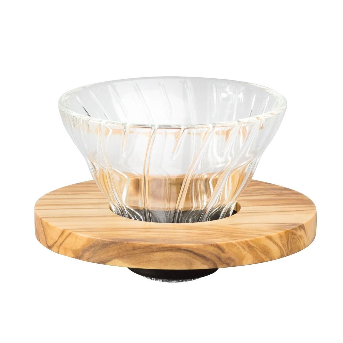 Hario V60 - 01 Glass Dripper with Olive Wood Base - Barista Delight