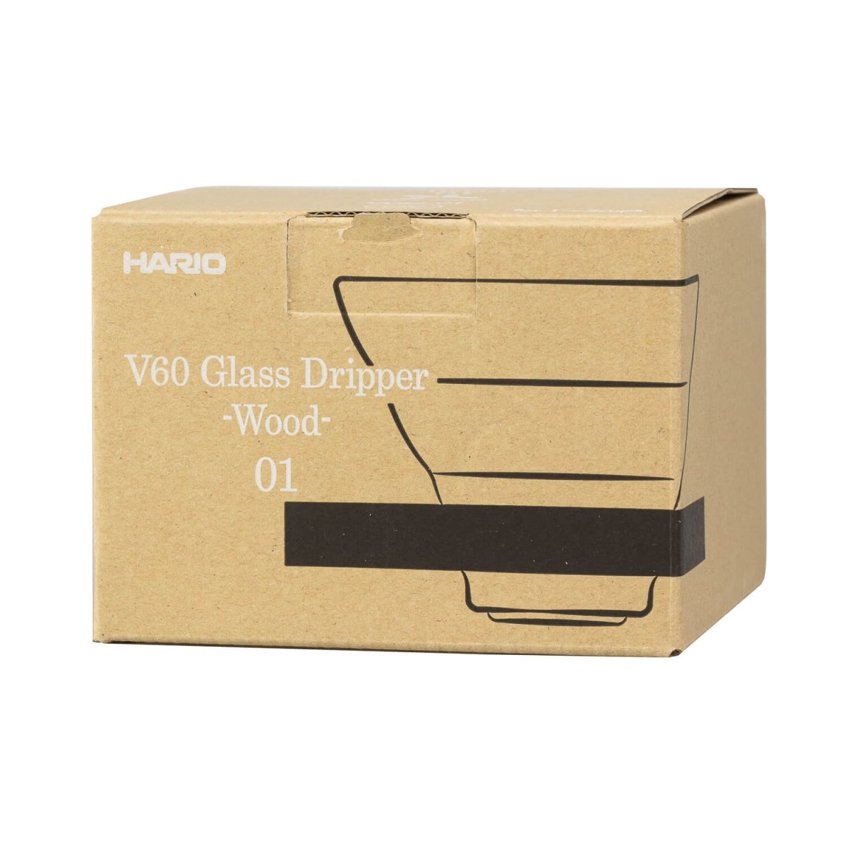 Hario V60 - 01 Glass Dripper with Olive Wood Base - Barista Delight