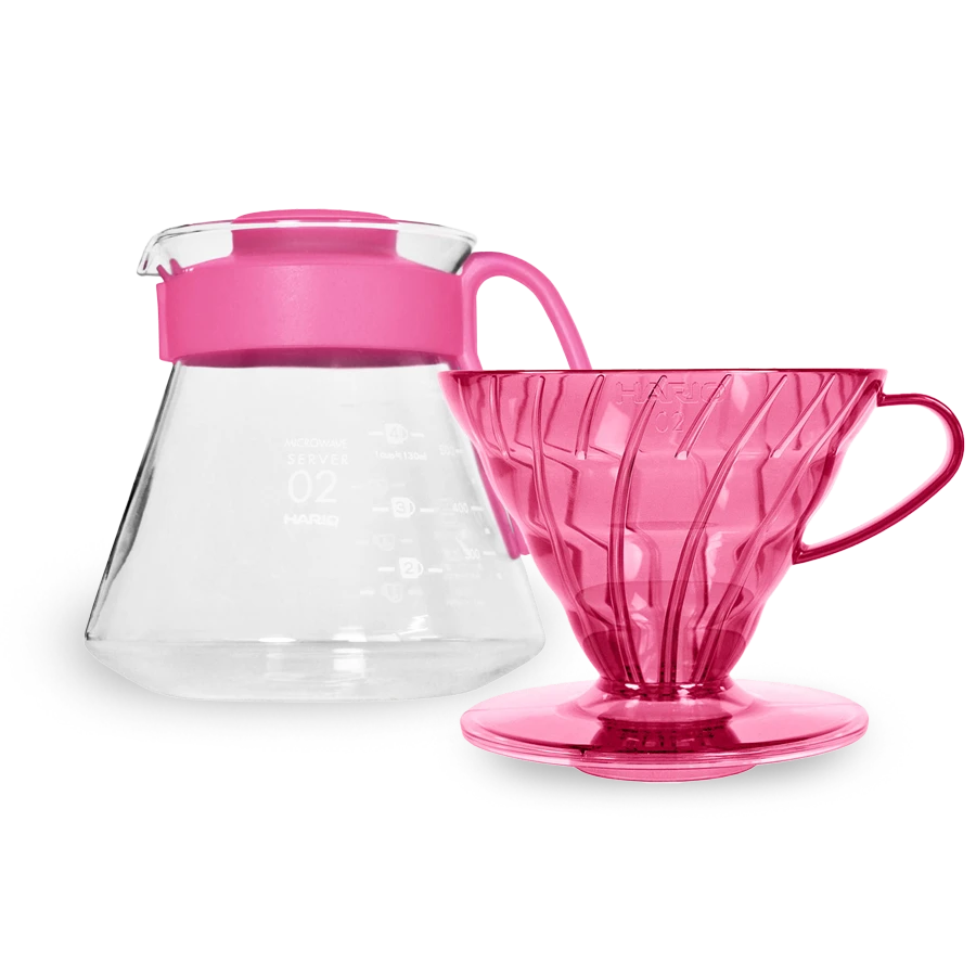 Hario V60 Dripper & Server Set 02 — Candy Edition - Barista Delight