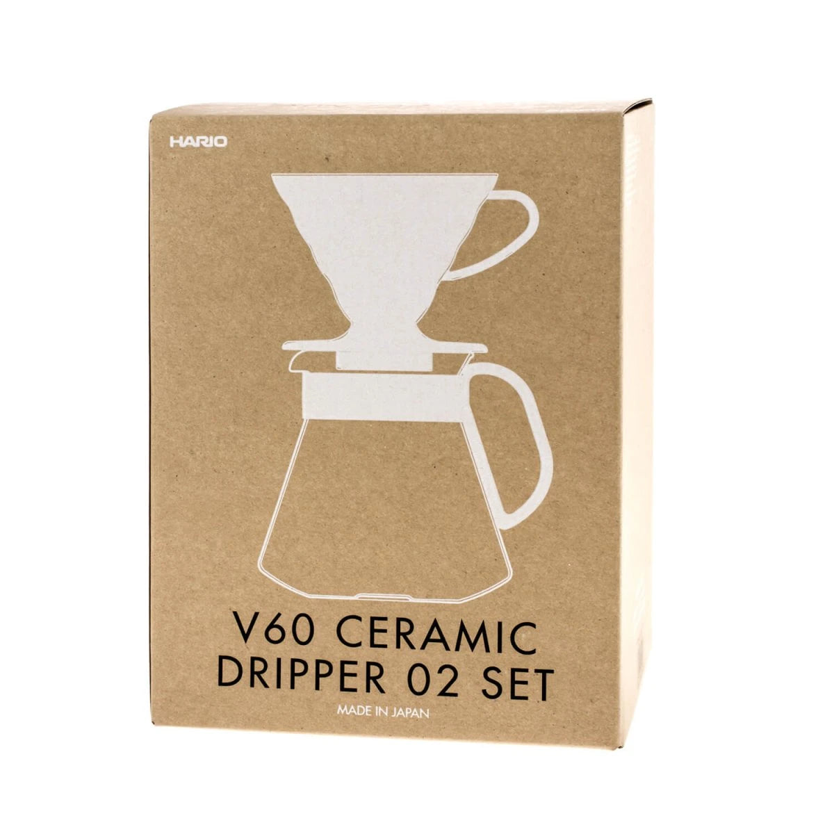 Hario V60 Keramik-Dripper-Set 02 Weiß – Verpackung