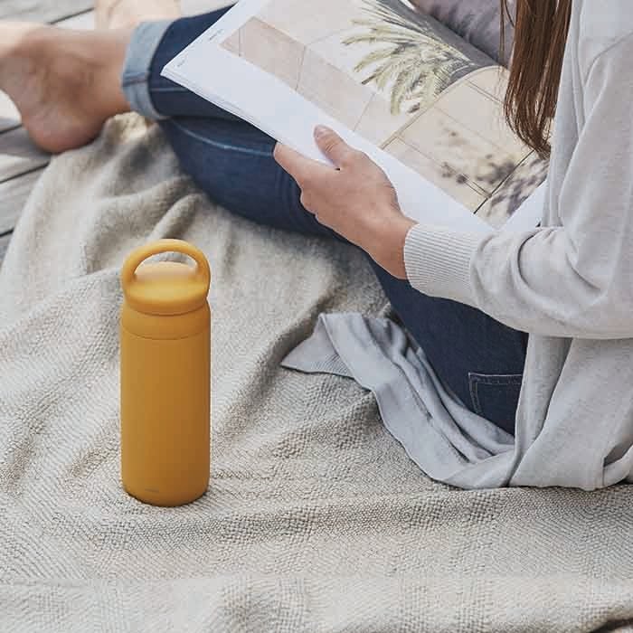 Kinto Day Off Travel Thermos – 500ml Insulated Bottle for Daily Adventures