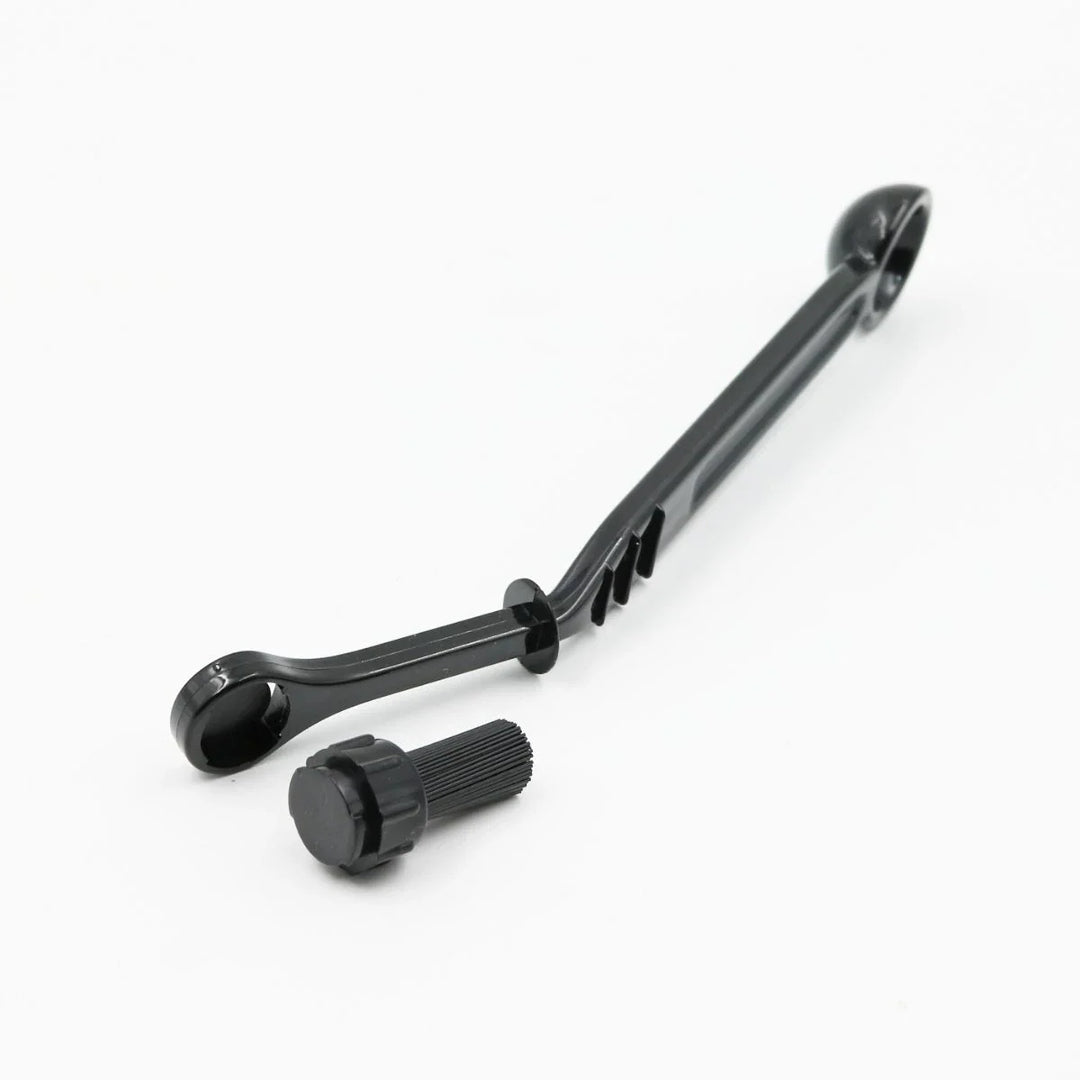 Rhino Coffee Gear Group Head Brush – Brüh-Gruppen-Bürste mit integriertem Dosier-Löffel