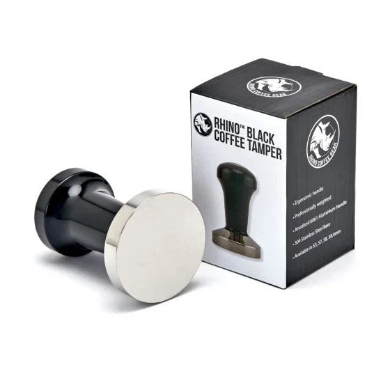 Rhino Coffee Gear Pro Black Tamper – 58 mm / 58,4 mm Edelstahl-Base