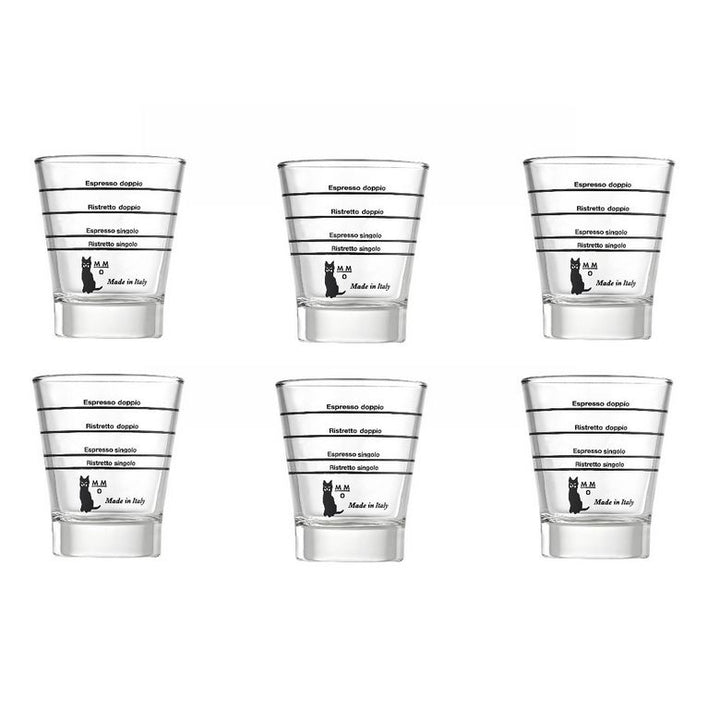 Motta Set of 6 Measuring Cups for Espresso