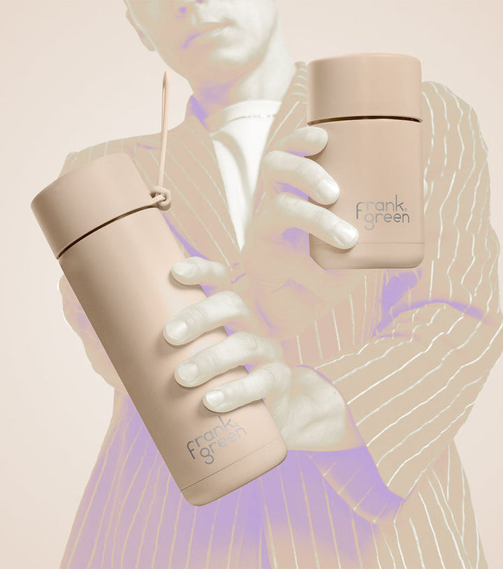 Frank Green Ceramic Reusable Bottle 595ml with Straw Lid