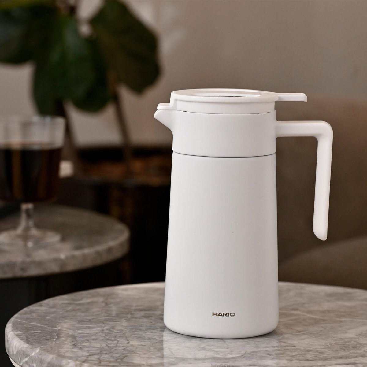 Hario Thermal Server with Ceramic Coating – 600ml Insulated Coffee Carafe - Barista Delight