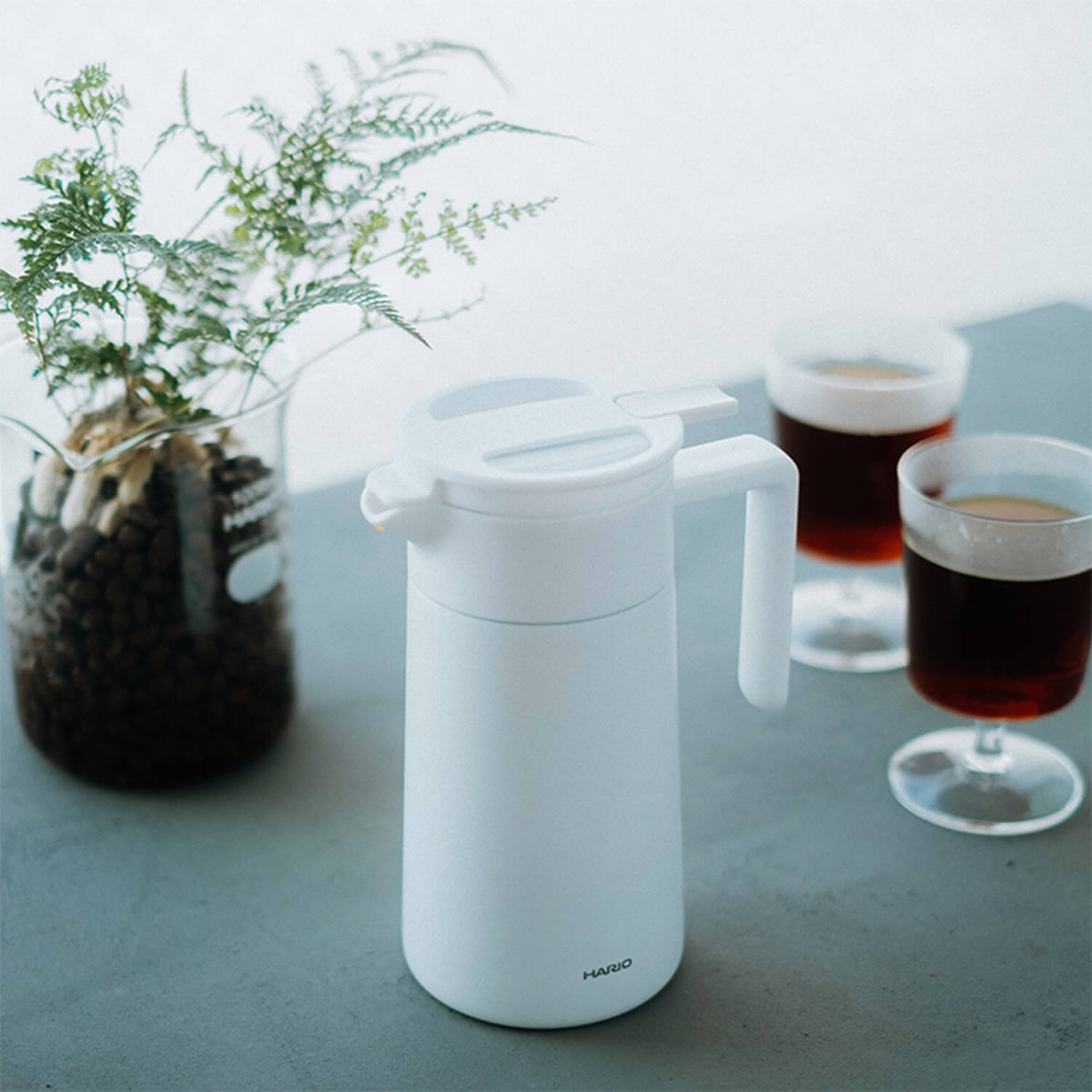 Hario Thermal Server with Ceramic Coating – 600ml Insulated Coffee Carafe - Barista Delight