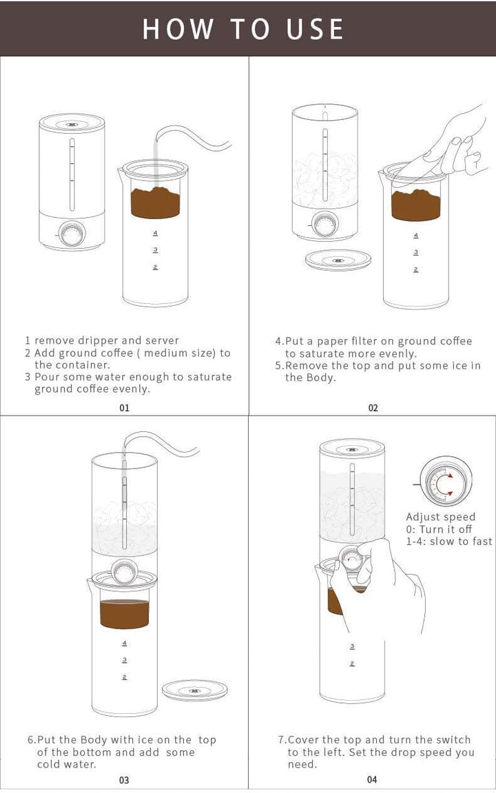 Timemore Ice Dripper – Black and White Variants