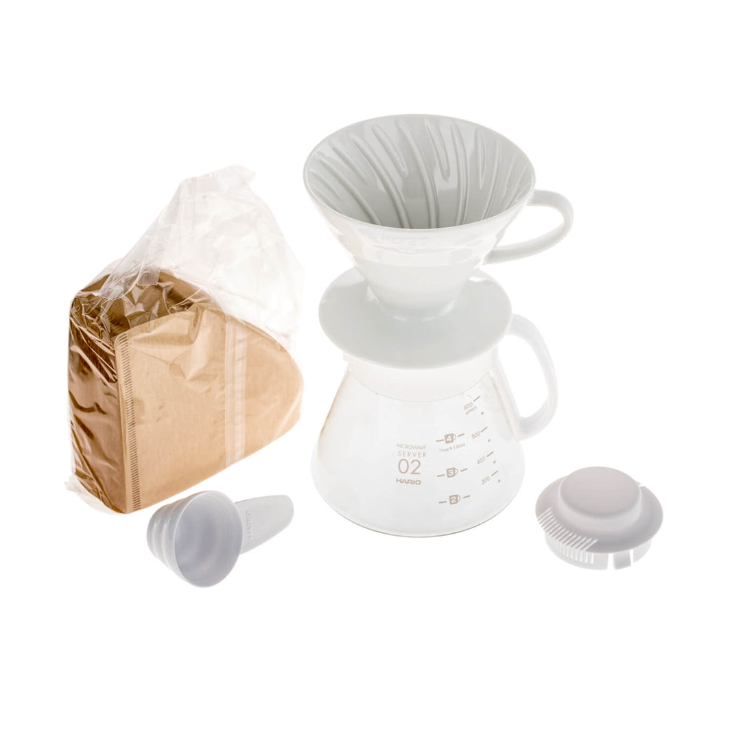 Hario V60-02 Pour Over Kit – Complete Brewing Set for Specialty Coffee