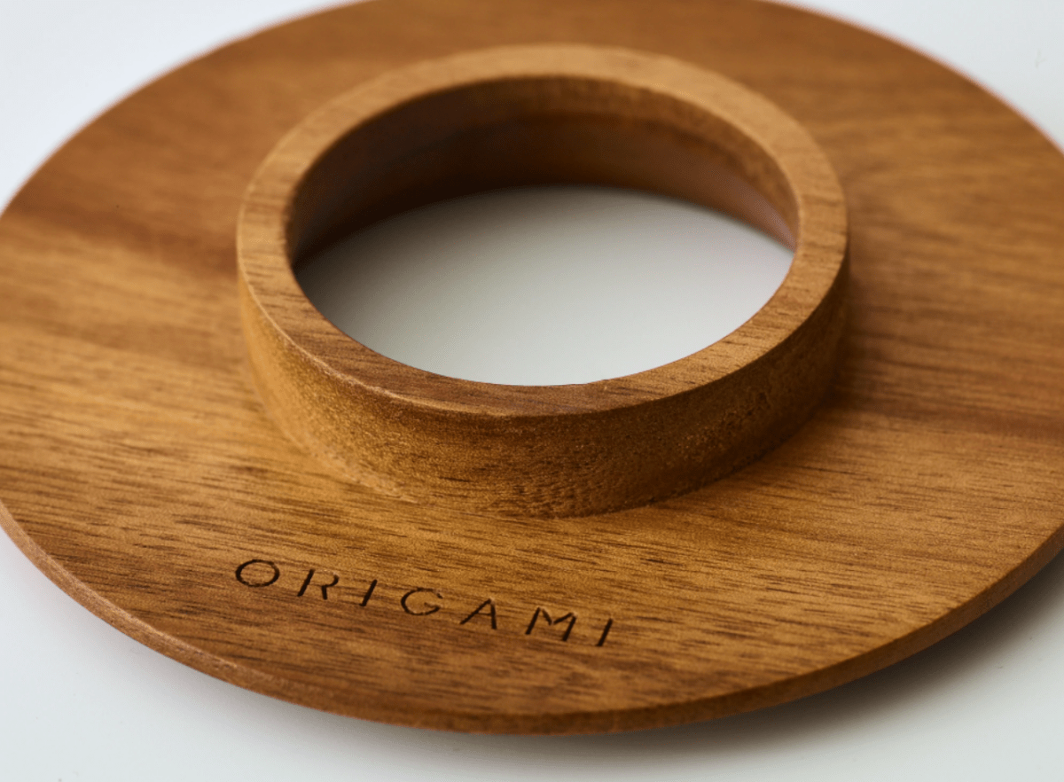 Origami Wooden Holder - Barista Delight