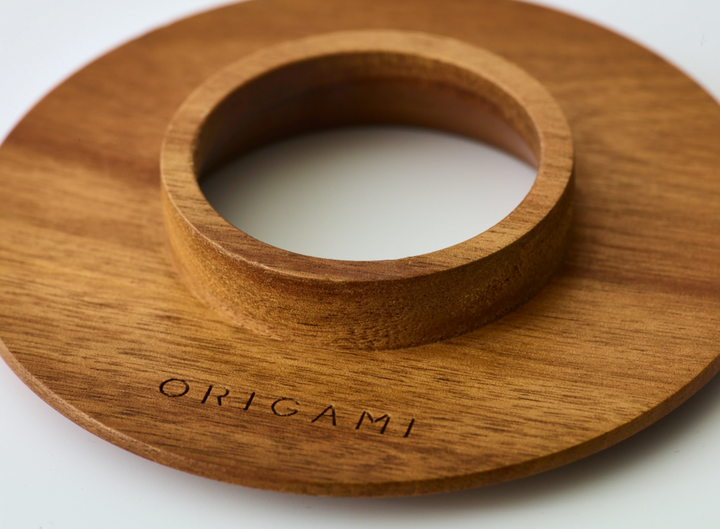 Origami Wooden Dripper Holder – Premium Coffee Brewing Base